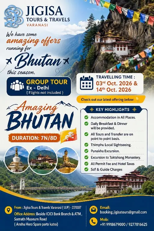 Bhutan Group Tour Package from Delhi