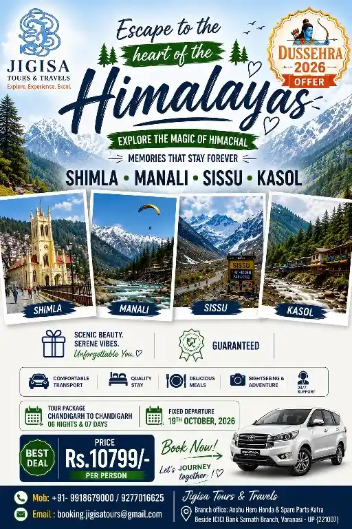 Himachal Dussehra Tour Package Shimla Manali Sissu Kasol